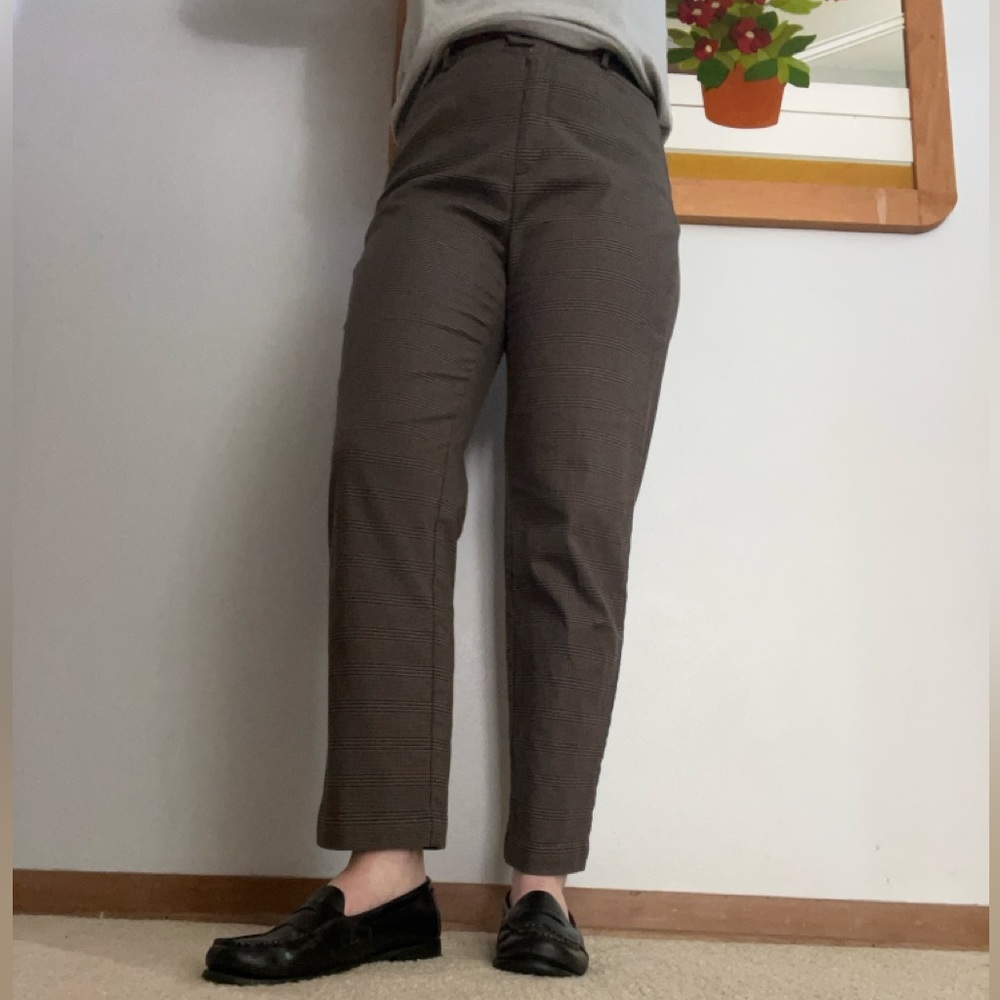 Dockers Gray/ Brown Checkered Pants